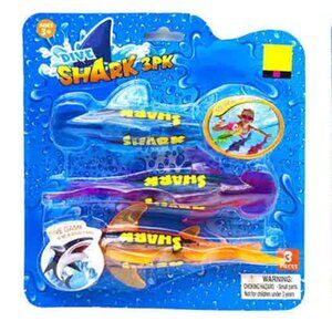 Dive Shark Pool  Toy 3 Pk  3+